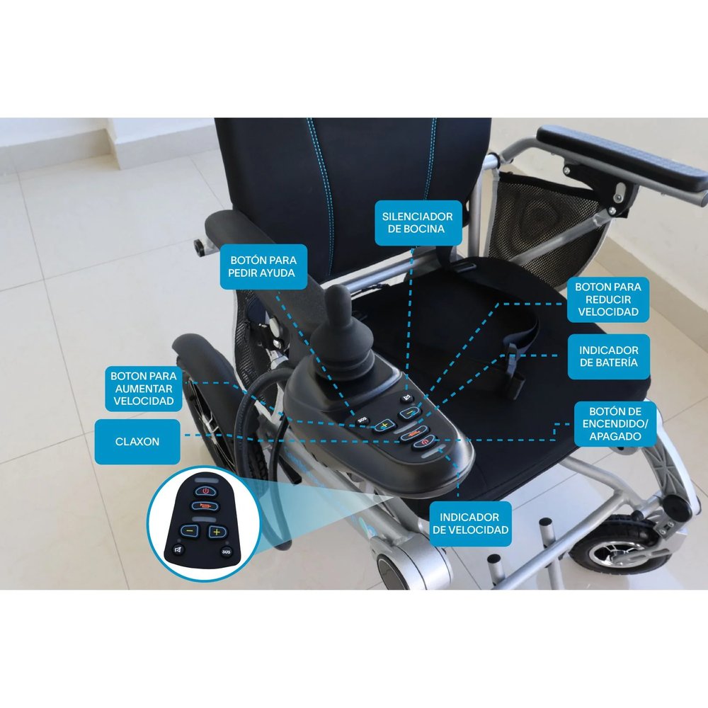 Silla de Ruedas Eléctrica Todoterreno Súper Potente 350W vista 4